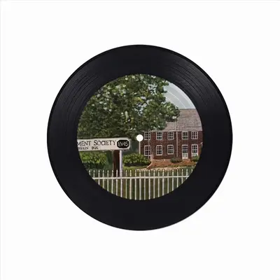 Lvis East Hampton Vinyl Records Coaster