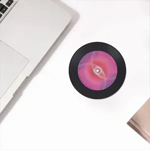 Connection Of Love Vinyl Records Coaster