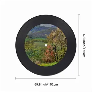 Mountains Landscape Vinyl Records Coaster