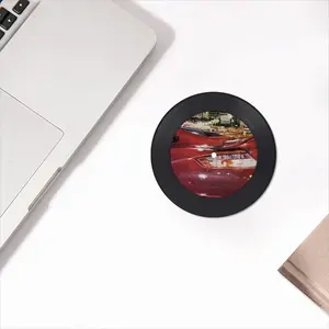 Moscow Nights Vinyl Records Coaster