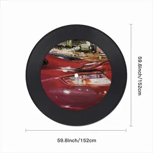 Moscow Nights Vinyl Records Coaster