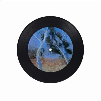 Australian Ghost Gum Trees Vinyl Records Coaster