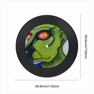 Red Eyed Yahwen Vinyl Records Coaster