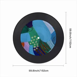 Flashy Emotions Vinyl Records Coaster