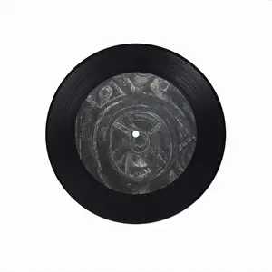 Death Helmet Vinyl Records Coaster