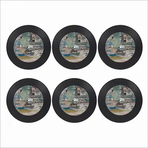 Cuckoo Land Vinyl Records Coaster