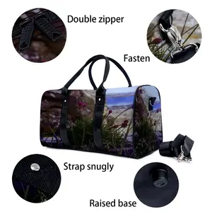 Birds View Of Staxigoe Harbour Travel Bag