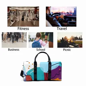 Orange Joy And Cerulean Skies Travel Bag