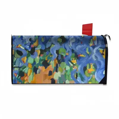 Blue Irises Mail Box Cover