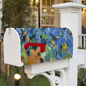 Blue Irises Mail Box Cover