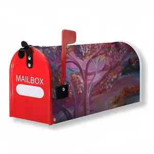 Pink And Blue Mail Box Cover