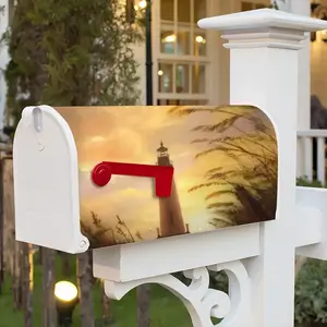 The Shine Of Lighthouse Outside Mail Box Cover