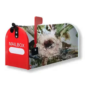 Birds Nest And Flying People Mail Box Cover