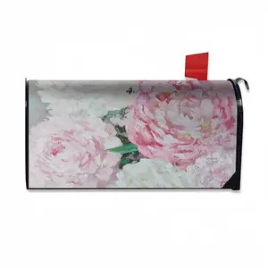 Large Peony Palette Knife Mail Box Cover