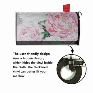 Large Peony Palette Knife Mail Box Cover