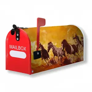 Fire In The Meadow Mail Box Cover