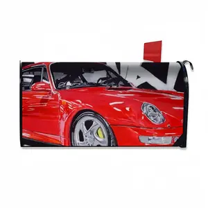 Porsche Turbo Red Mail Box Cover