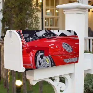 Porsche Turbo Red Mail Box Cover