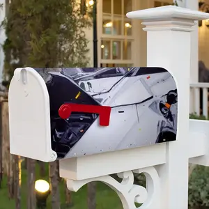 Lamborghini And Confetti Mail Box Cover