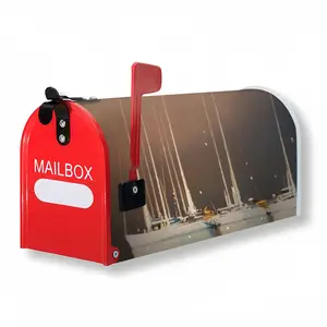 Sailboats In Thunderstorm Mail Box Cover