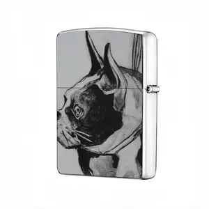 Boston Terrier With A Leash Lighter Case