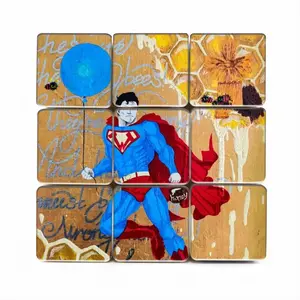 Winnieman - Superman Gold Honey Magic Cube