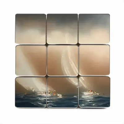 Sailboats J12 In Storm Magic Cube