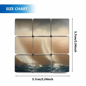 Sailboats J12 In Storm Magic Cube