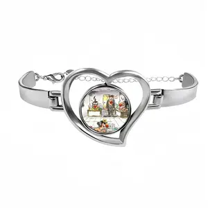 Office Holiday Scheme Heart Shaped Bracelet