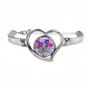 Petunias Heart Shaped Bracelet