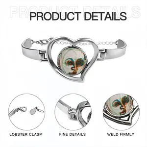 Time Does Not Wait Heart Shaped Bracelet