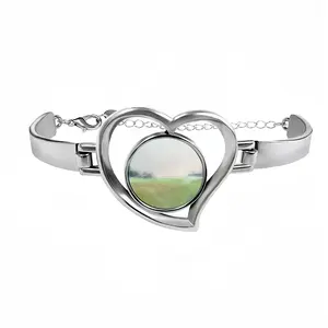 Where The Grass Is Always Green Heart Shaped Bracelet