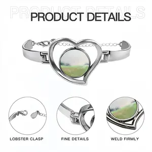 Where The Grass Is Always Green Heart Shaped Bracelet