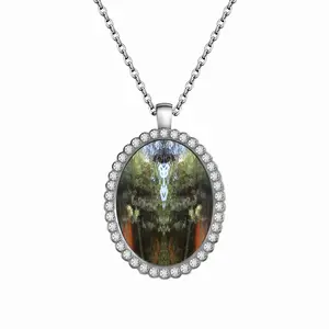 Algonquin Invasion Oval Pendant Necklace