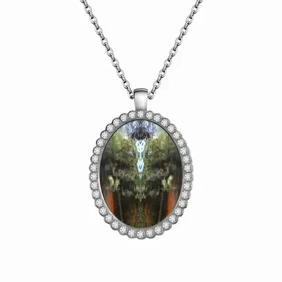 Algonquin Invasion Oval Pendant Necklace