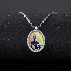 Essence Of Music Oval Pendant Necklace