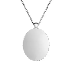 Between Us No Vii Oval Pendant Necklace