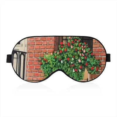 Brownstone With Flower Box New York City Sleep Eye Mask