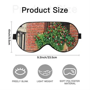 Brownstone With Flower Box New York City Sleep Eye Mask