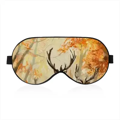 Deer Family In An Autumn Forest Sleep Eye Mask