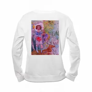 Women The Full Moon Crew Neck Sweatshirt