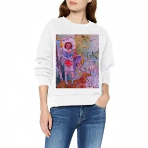 Women The Full Moon Crew Neck Sweatshirt