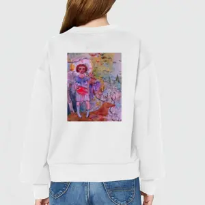 Women The Full Moon Crew Neck Sweatshirt