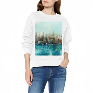 Women Windy Skyline Crew Neck Sweatshirt