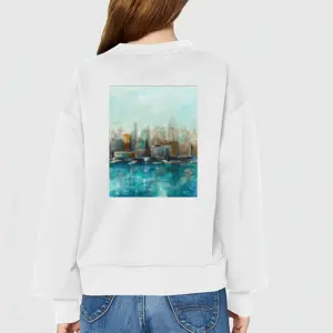 Women Windy Skyline Crew Neck Sweatshirt