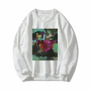 Women Floating Pink Crew Neck Sweatshirt