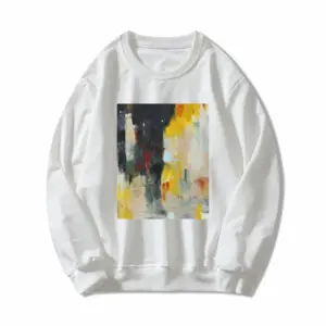 Women Yellow Reflect Crew Neck Sweatshirt