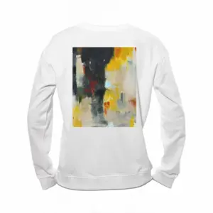 Women Yellow Reflect Crew Neck Sweatshirt