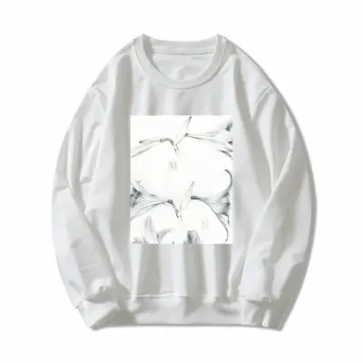 Women Diary With Lilies Crew Neck Sweatshirt