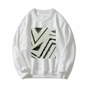 Women Geometric Ways Crew Neck Sweatshirt